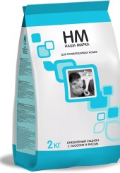 Наша Марка сухой корм для привередливых кошек с лососем и рисом 15 кг. 